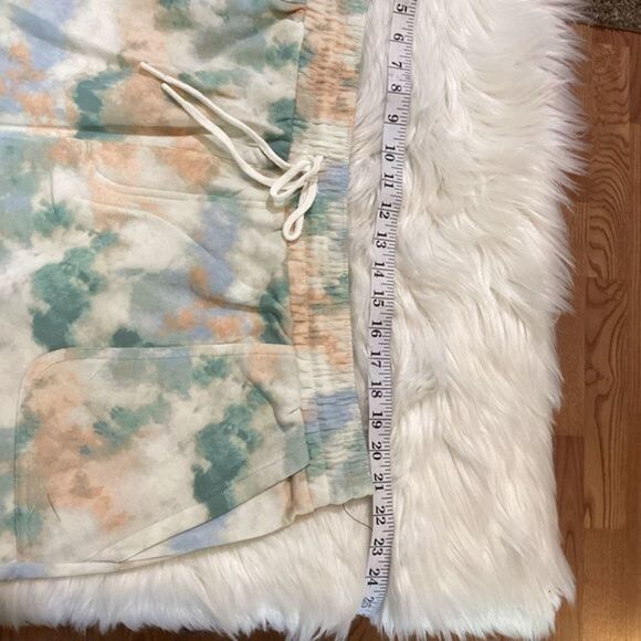 SONOMA fleece shorts woman’s‎ size 2X color called green blue cloud NWT … - Picture 9 of 15